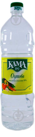 Кислота оцтова Кама 9% 1 л